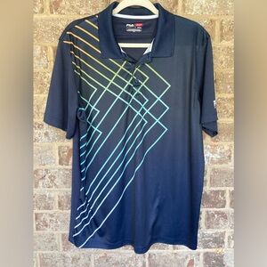Fila Sport Golf Polo Shirt Size Large